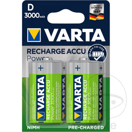 Akku-Gerätebatterie Mono D Varta 2er Blister Recharge Accu Power