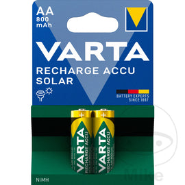 Akku-Gerätebatterie Mignon AA Varta 2er BLI Solar