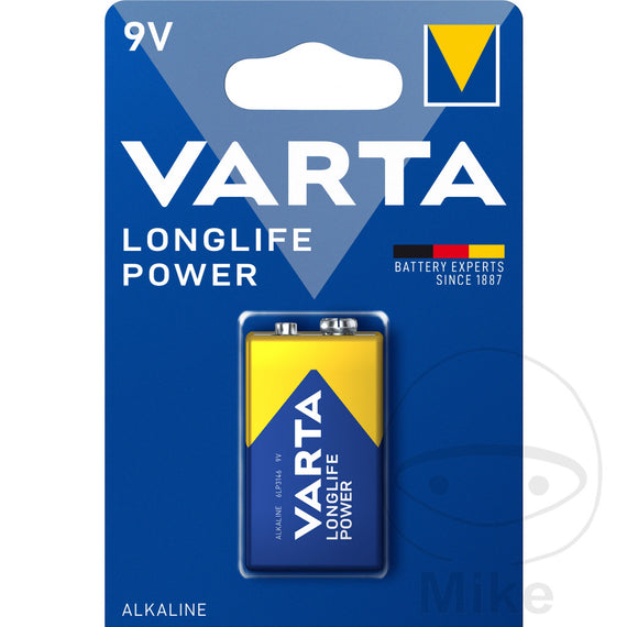 Gerätebatterie 9V Block Varta 1er Blister LL POW MQ 1566002