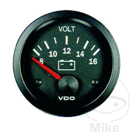 Voltmeter Vision 52 mm/8-16V