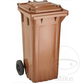 Mülltonne braun 120 Liter Kunststoff