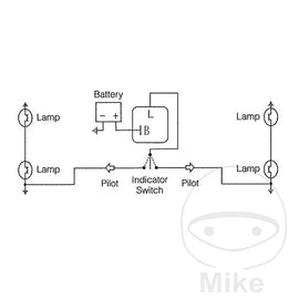 Flashing relay electric JMP