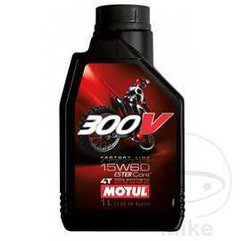 Motoröl 15W60 4T 1 Liter Motul synthetisch 300V Factory Line Offroad Racing