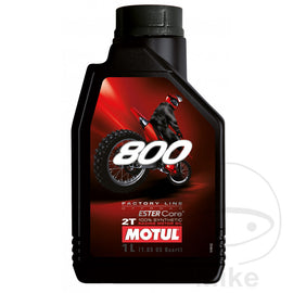 2-Takt-Motoröl 1 Liter Motul synthetisch 800 Factory Line Offroad Racing