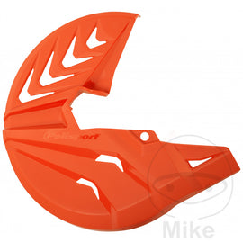 Orange brake disc protector