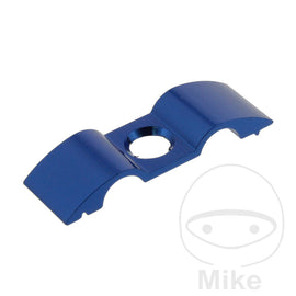 Halter Bremsschlauch Einzeln 7 mm 2-fach Alu blau