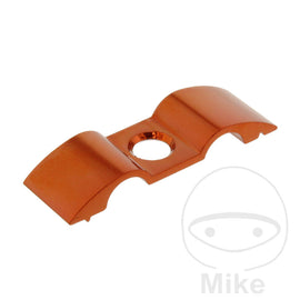 Halter Bremsschlauch Einzeln 7 mm 2-fach Alu orange