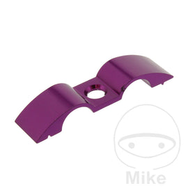 Halter Bremsschlauch Einzeln 9 mm 2-fach Alu violett