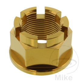 Mutter Achse M24X1.5 mm Edelstahl V4A gold