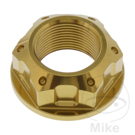 Mutter Achse M25X1.5 mm Edelstahl V4A gold